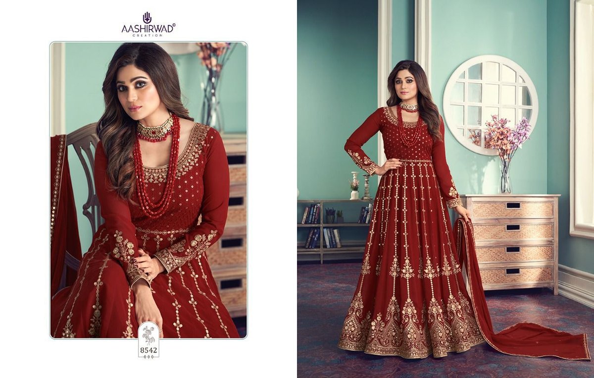 Aashirwad Creation Gulnar 8542-8546 Series 1