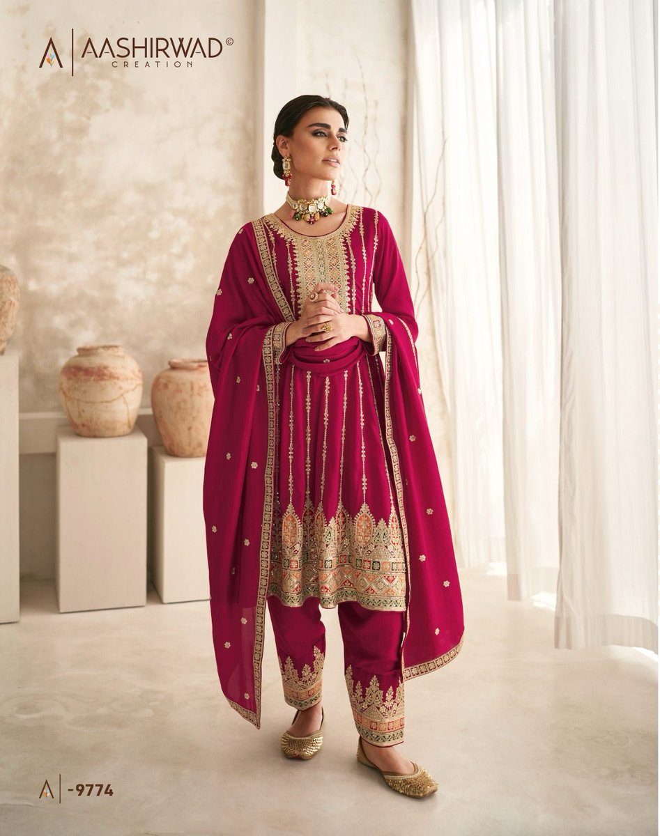 Aashirwad Creation Romani 9774-9777 Series 1