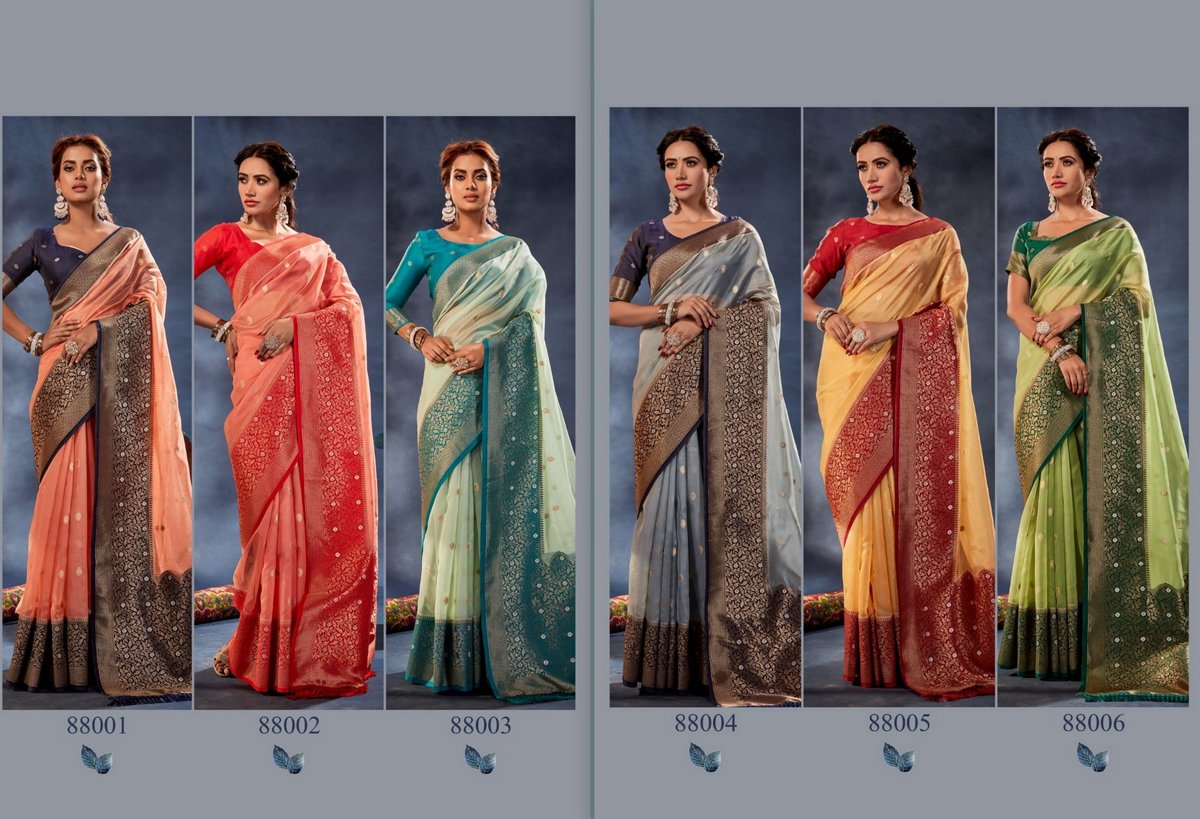 Rajpath Fabrics Orum Organza 88001-88006 Series 7