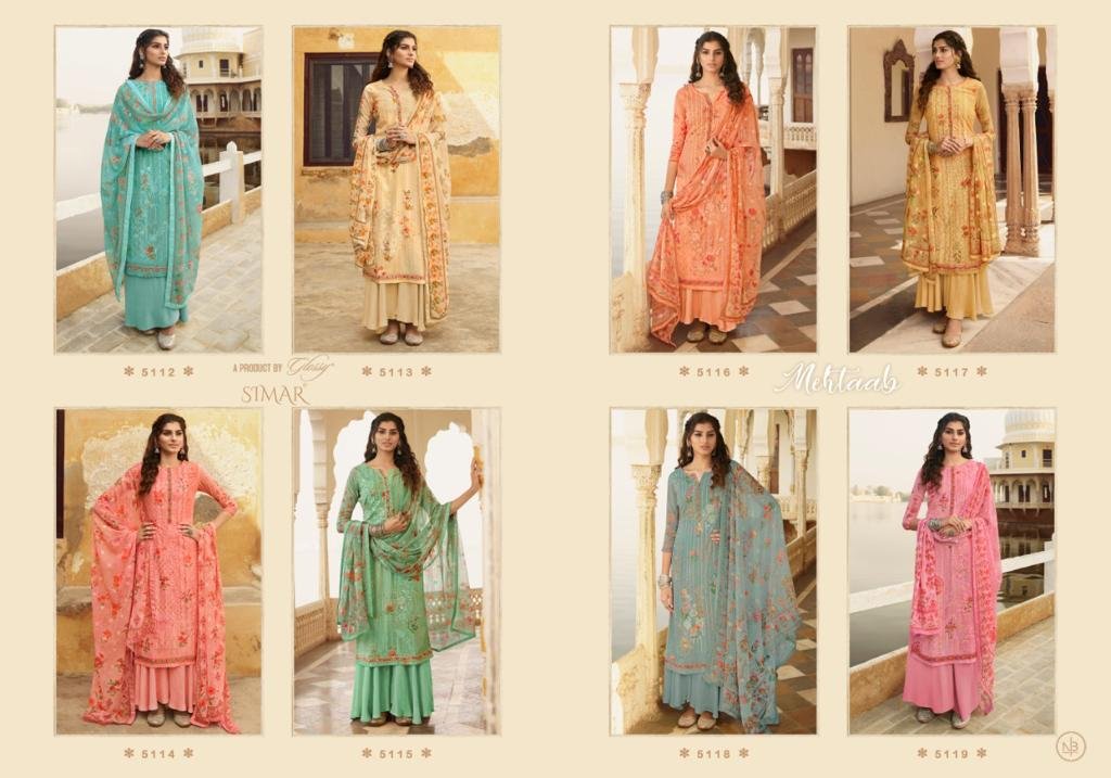 Glossy Simar Mehtaab 5112-5119 Series 9