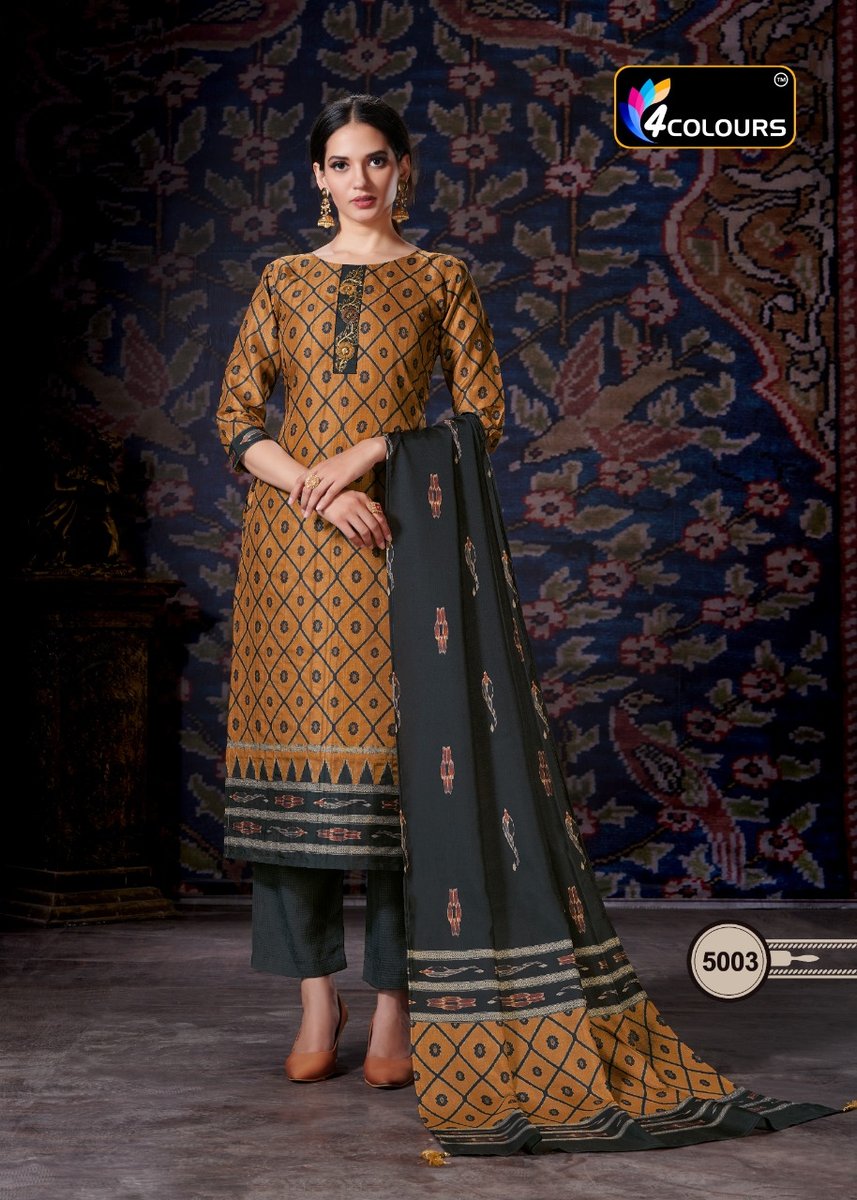 4 Colours Rajwadi 5001-5005 Series 3