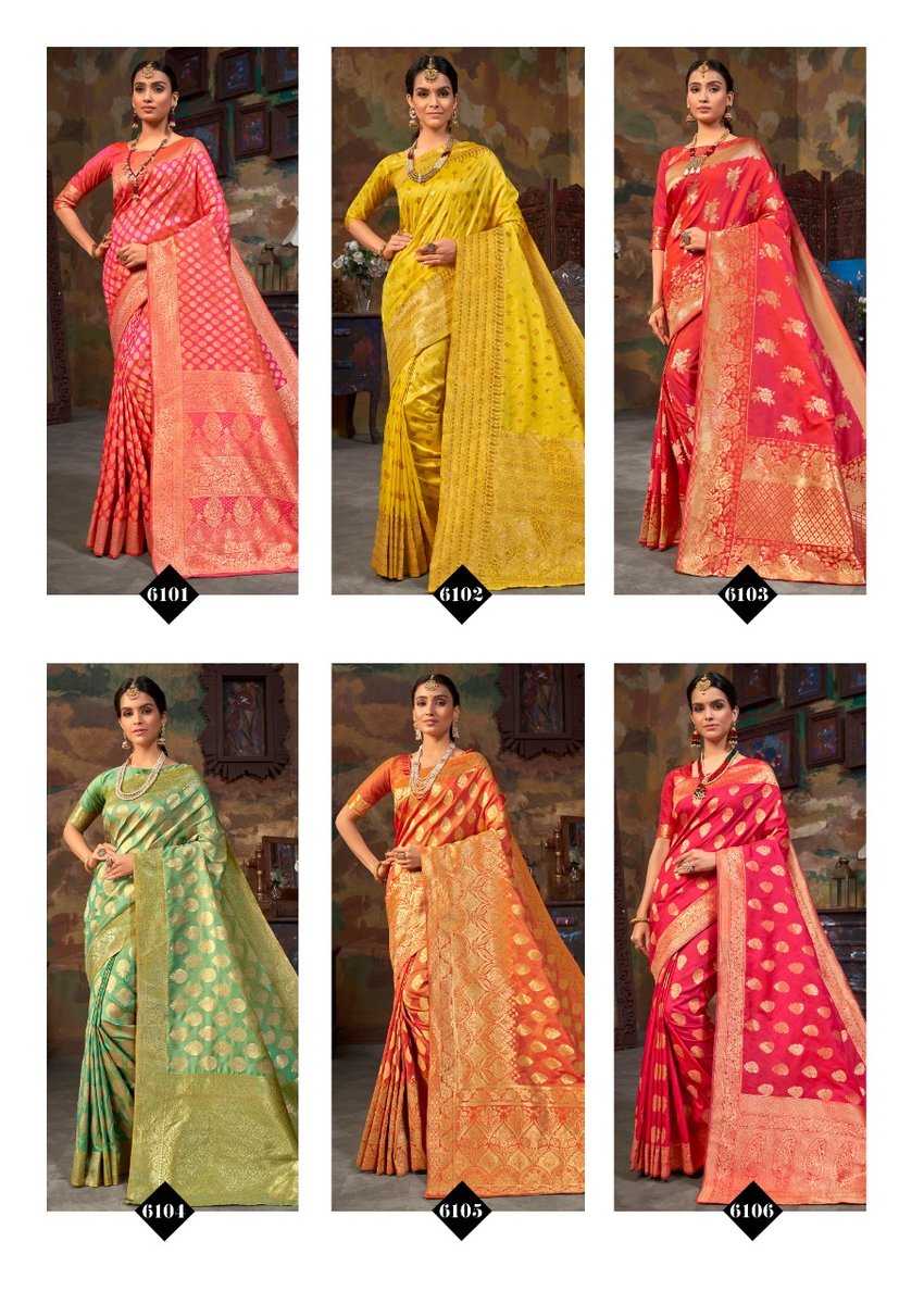 Asisa Saree Tulsi 6101-6106 Series 7