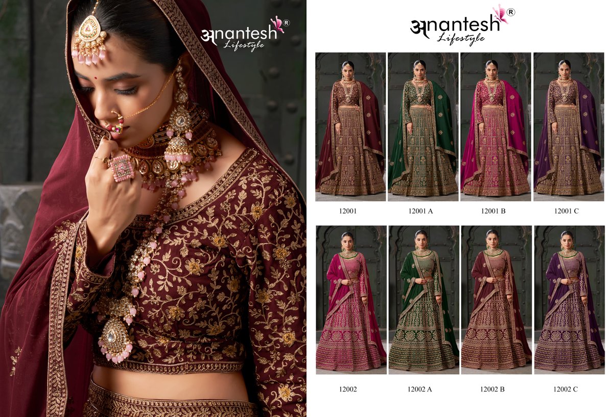 ANANTESH NIKAAH THE WEDDING VIBES VOL-01 COLOUR EDITION 12001 & 12002 COLOUR'S 9