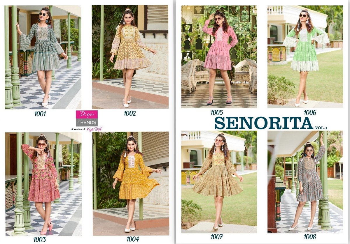 Diya Trends Senorita Vol-1 1001-1008 Series 9