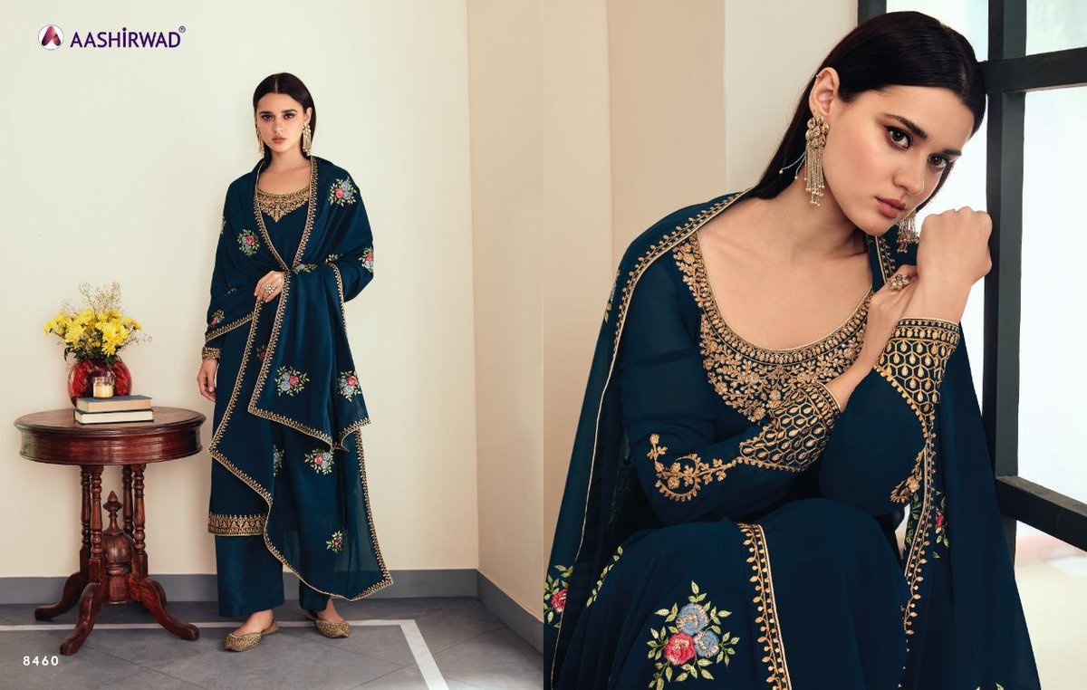 Aashirwad Creation Sunehri 8458-8463 Series 3
