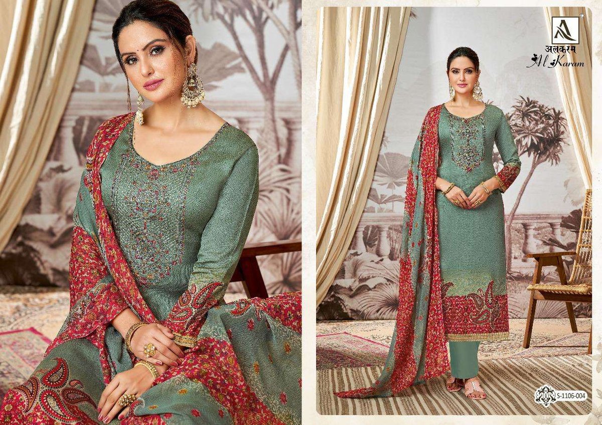 Alok Suit Al Karam 1106-001 to 1106-008 Series 4