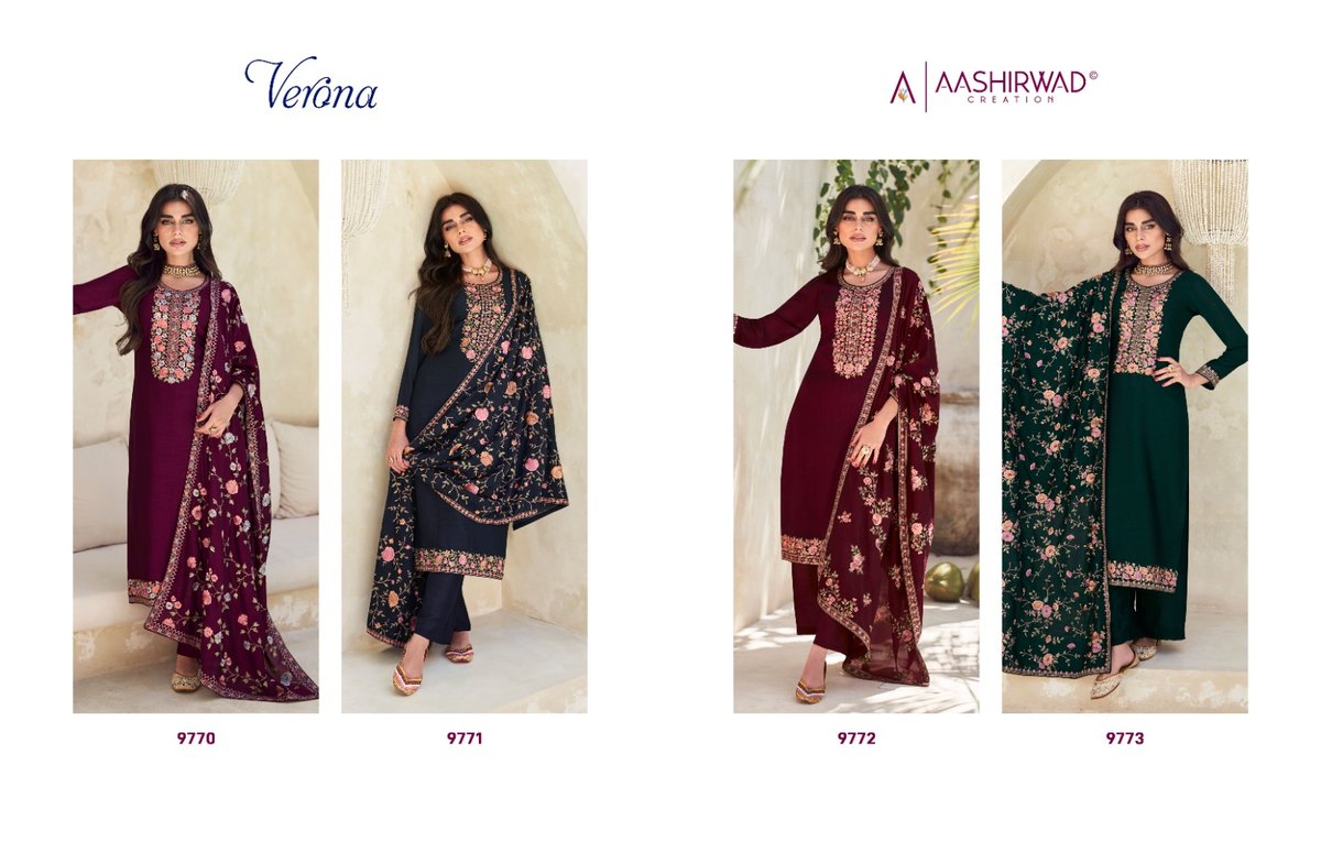 Aashirwad Creation Verona 9770-9773 Series 5