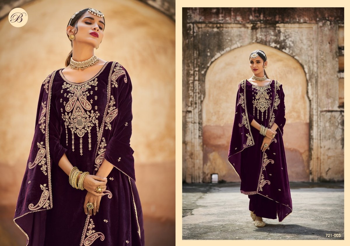 Belliza Designer Yuvika 721-001 To 721-006 Series 3