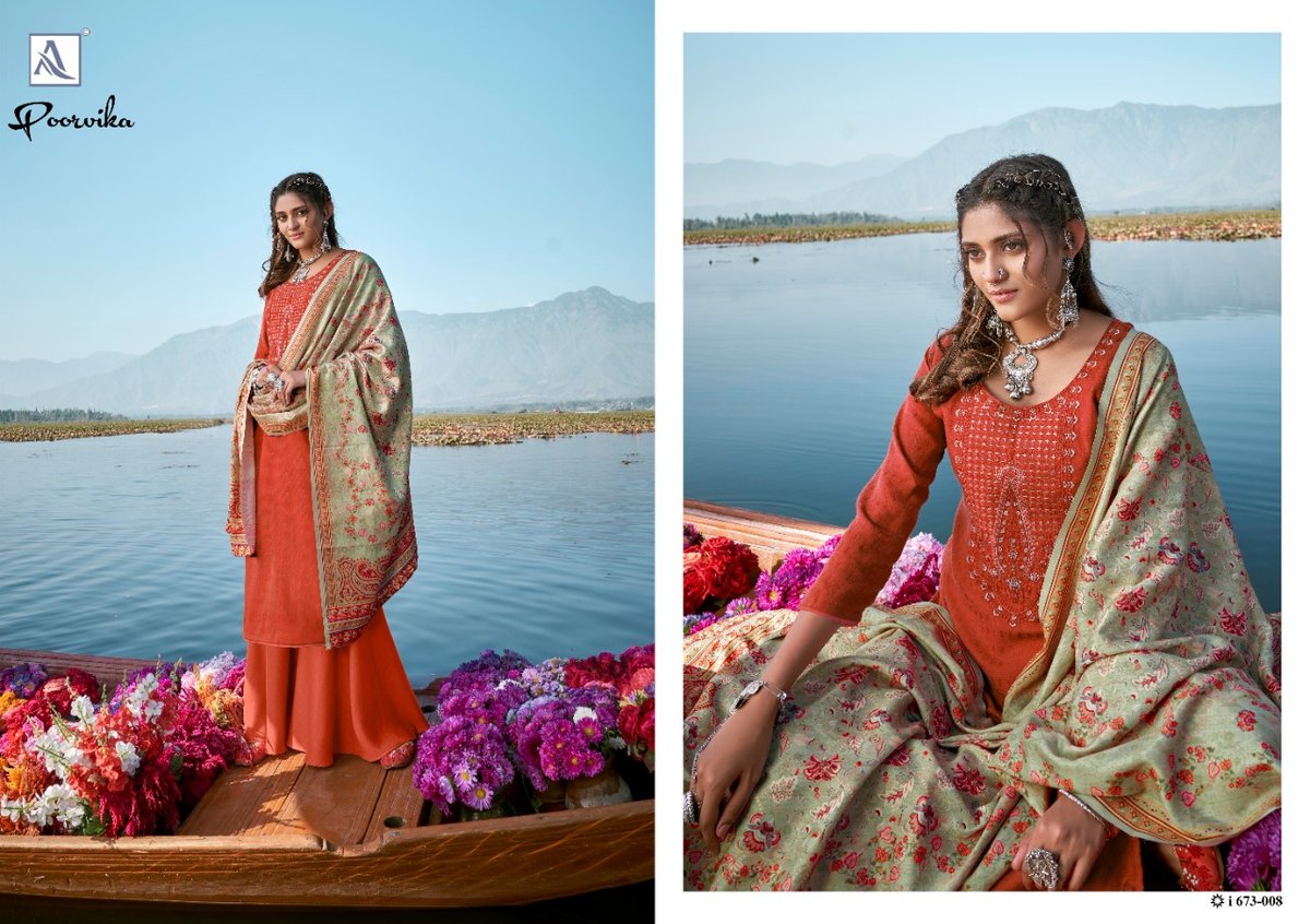 Alok Suits Poorvika 673-001-673-010 Series 8