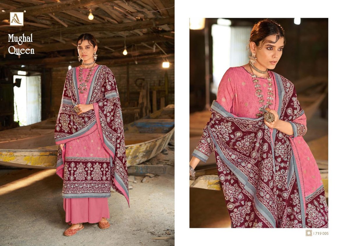 Alok Suits Mughal Queen 1719-001 to 1719-010 Series 5