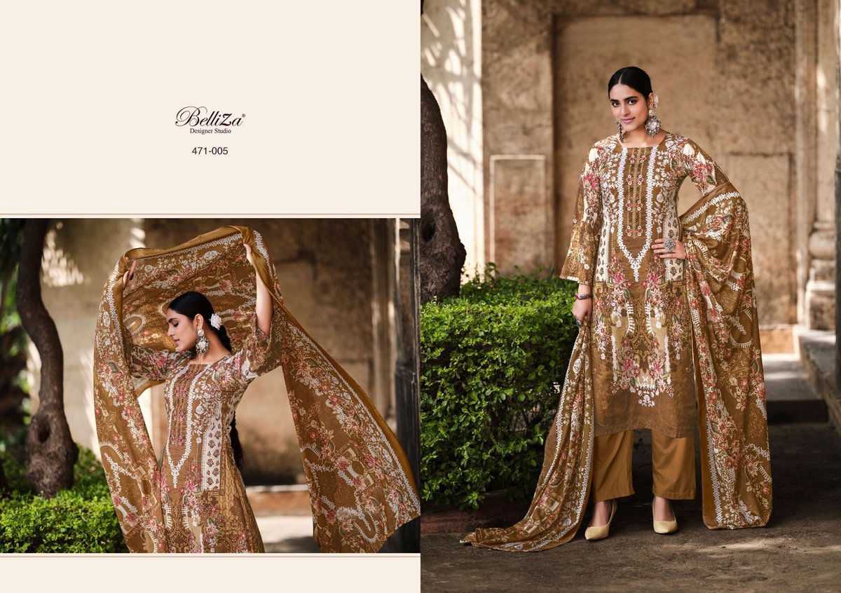 Belliza Designer Naira 471-001 to 471-010 Series 5