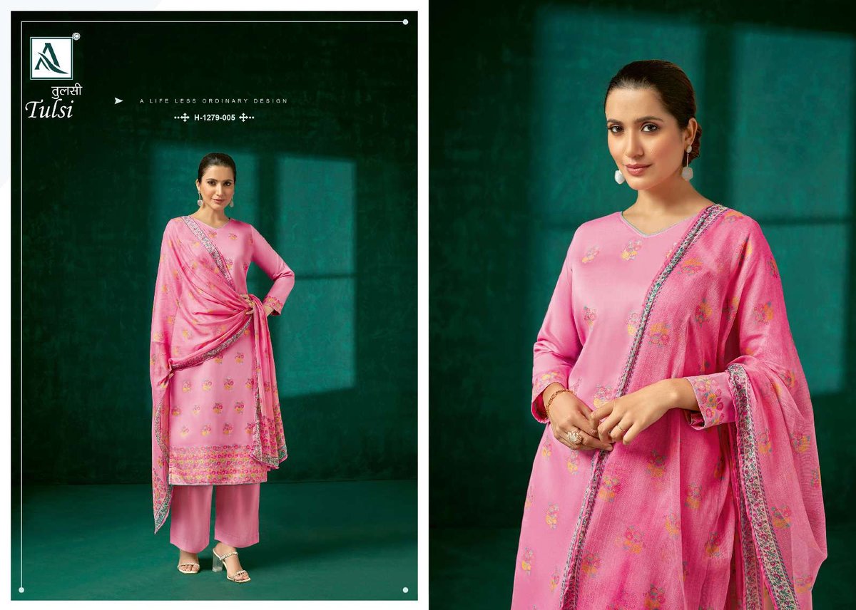 Alok Suit Tulsi 1279-001 to 1279-005 Series 5