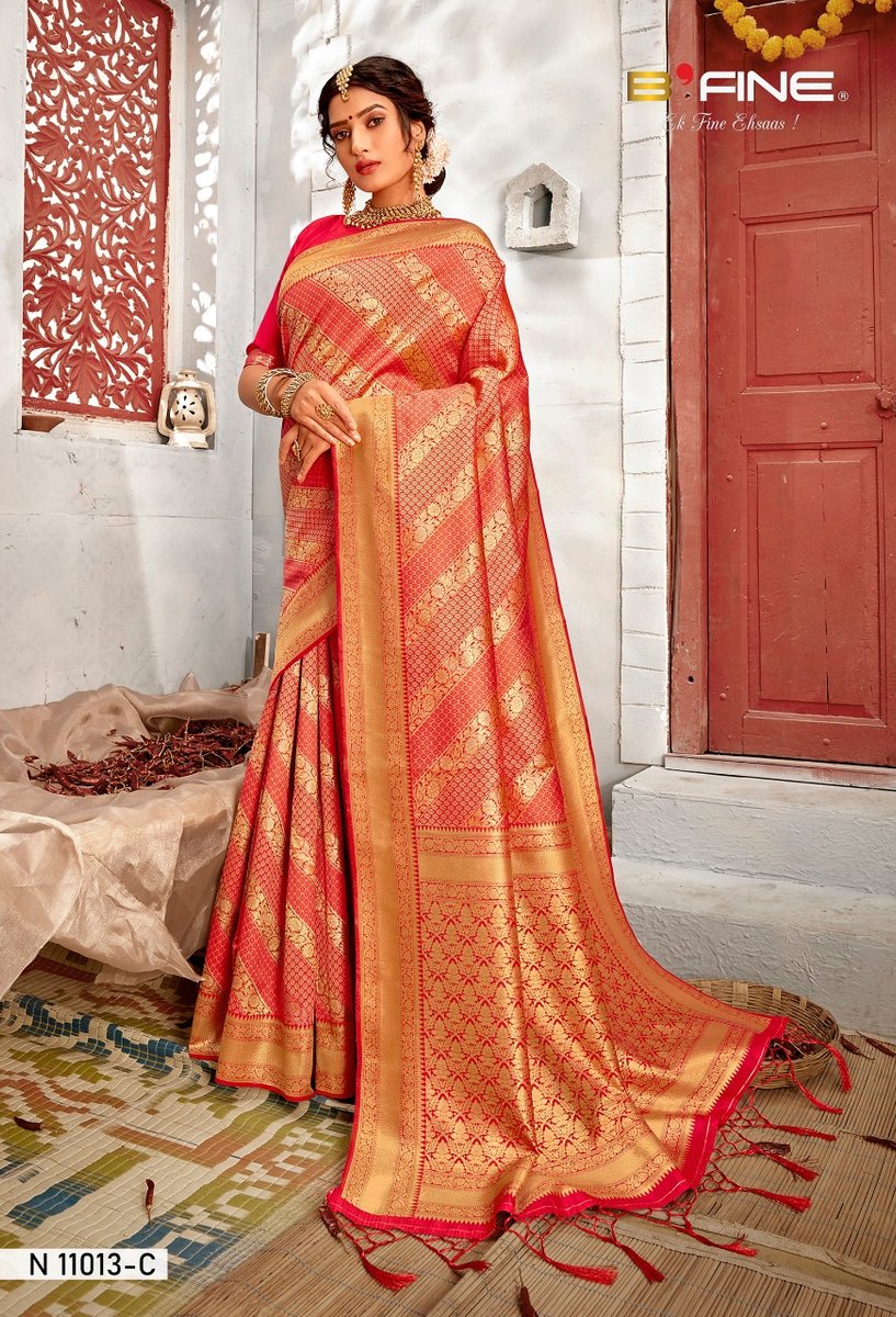 B Fine Saree Talking Thread 11013-11018 Series 3