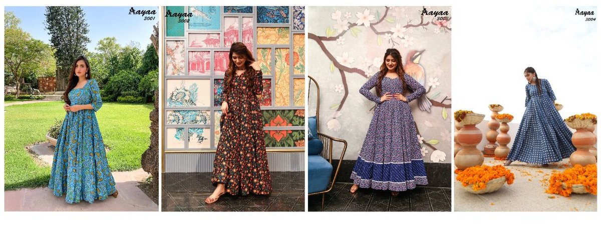 Aayaa Gowns Vol-3 3001-3004 Series 9
