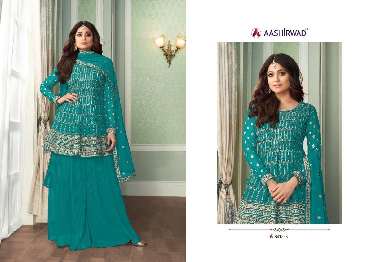 Aashirwad Creation Peplon 8412 Colors 3