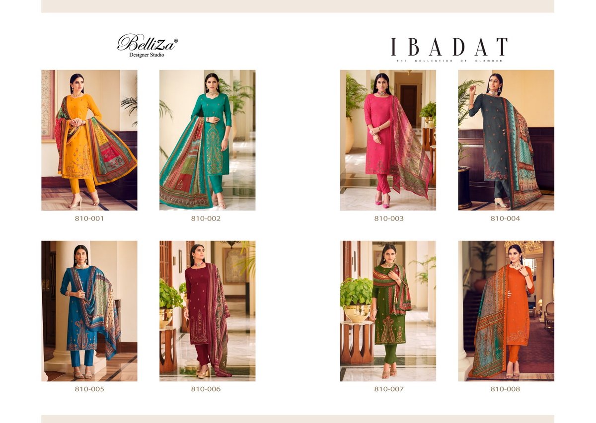 Belliza Designer Ibadat 810-001 to 810-008 Series 9
