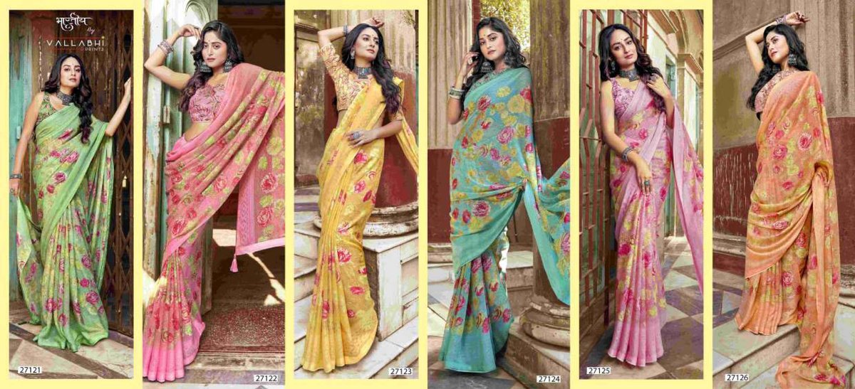 VALLABHI PRINTS CLARA VOL-02 27121 TO 27126 7