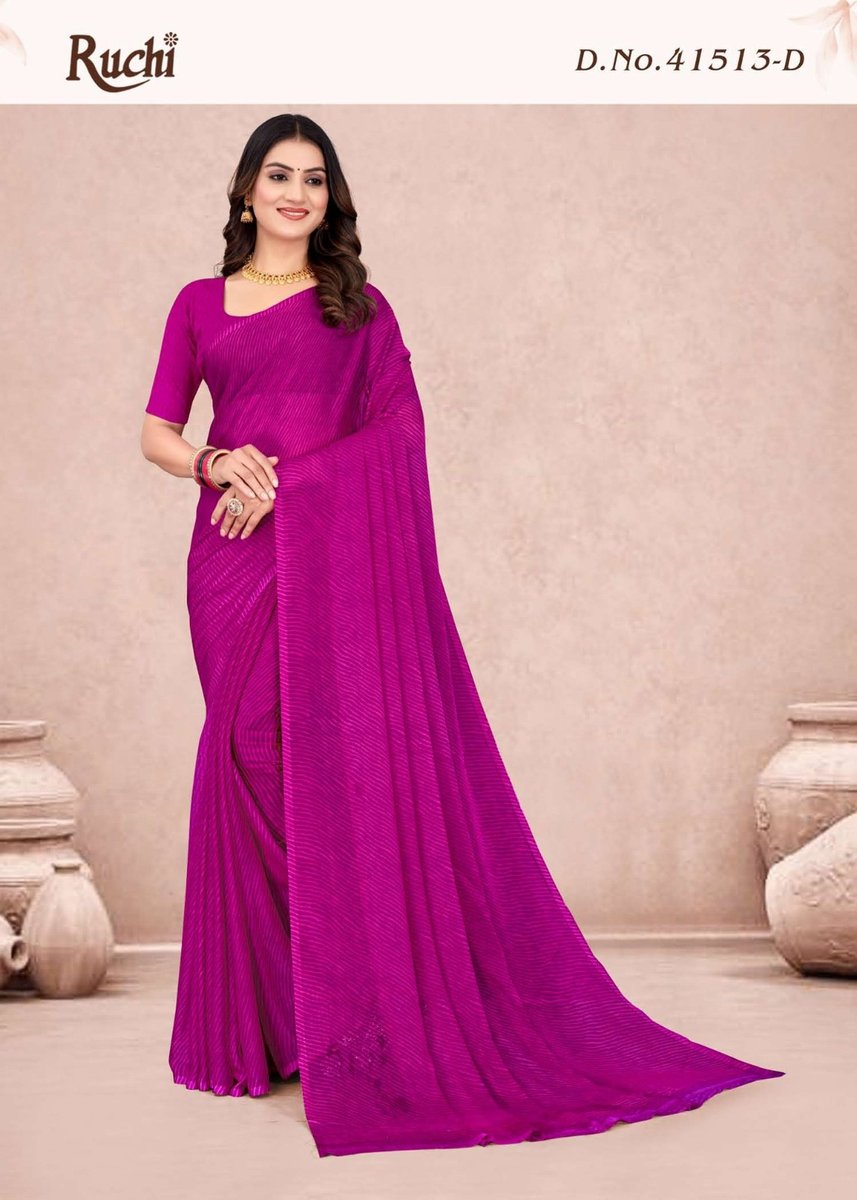 RUCHI STAR CHIFFON LEHRIYA VOL-13 41513A TO 41513F 4