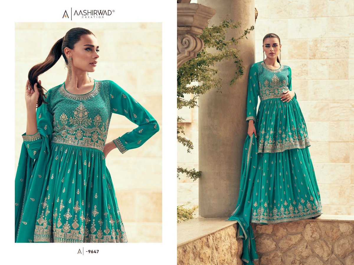 Aashirwad Creation Sadaf 9645-9649 Series 3
