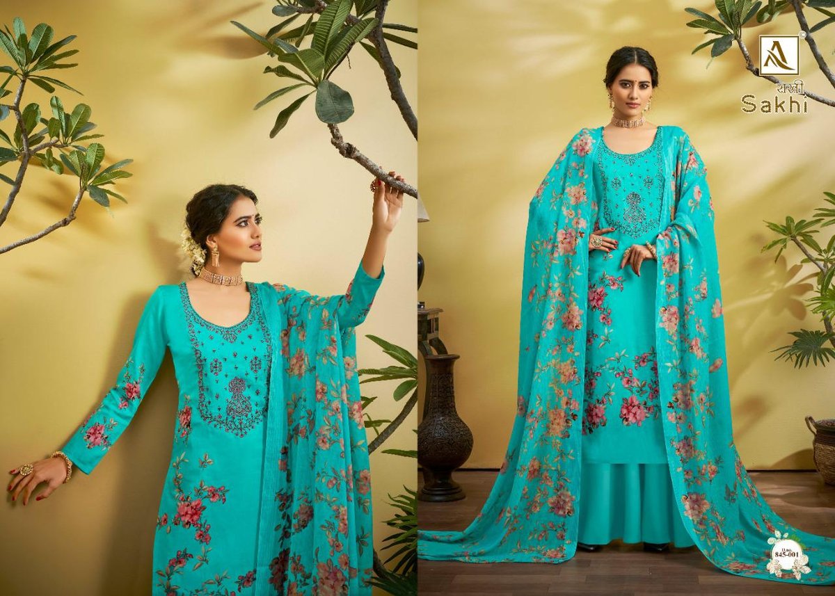 Alok Suits Sakhi 845-001 to 845-010 Series 1