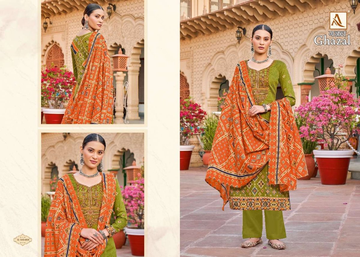 Alok Suit Ghazal 940-001 to 940-008 Series 4
