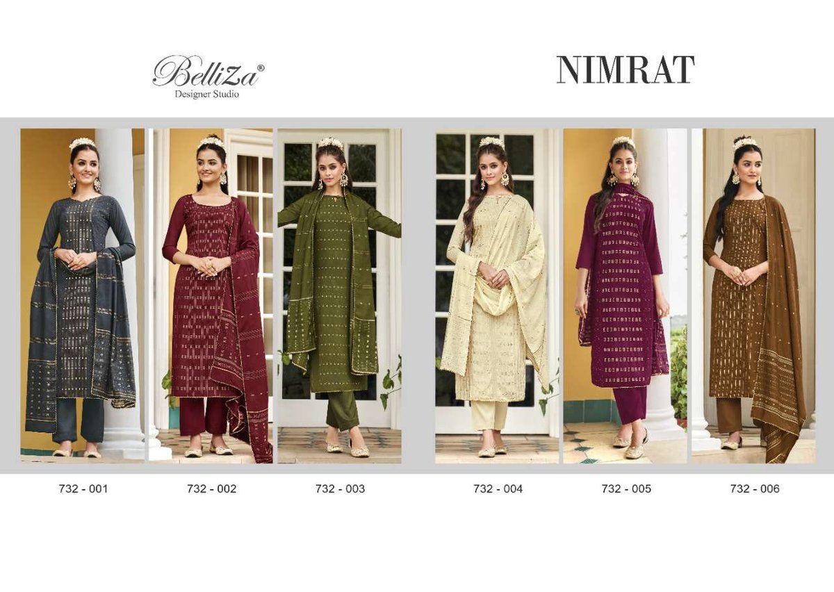 Belliza Designer Nimrat 732-001 to 732-006 Series 7
