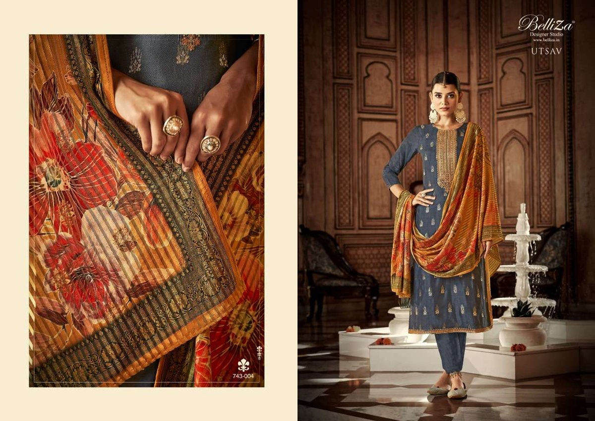 Belliza Designer Utsav 743-001 to 743-005 Series 4