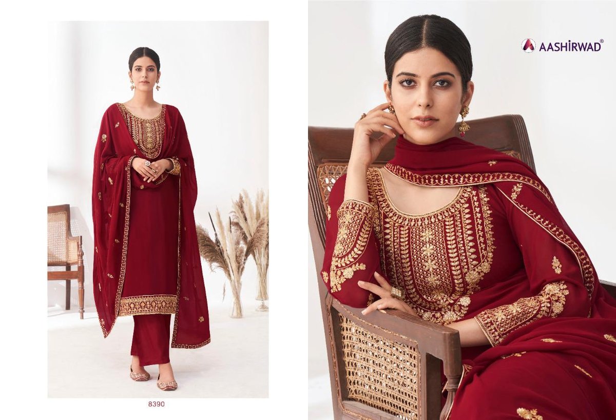 Aashirwad Creation Anita 8390-8395 Series 1
