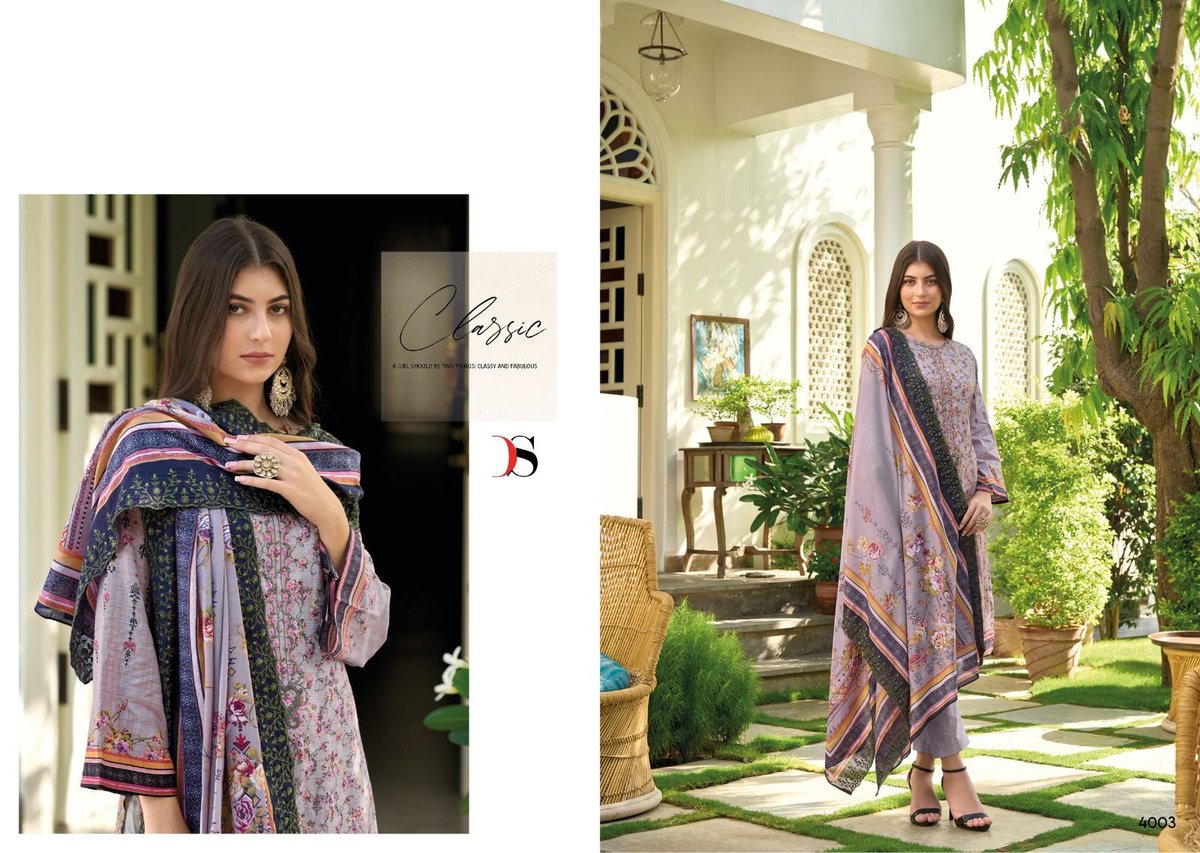 Deepsy Suit Bin Saeed Lawn Collection Vol-4 4001-4008 Series 3