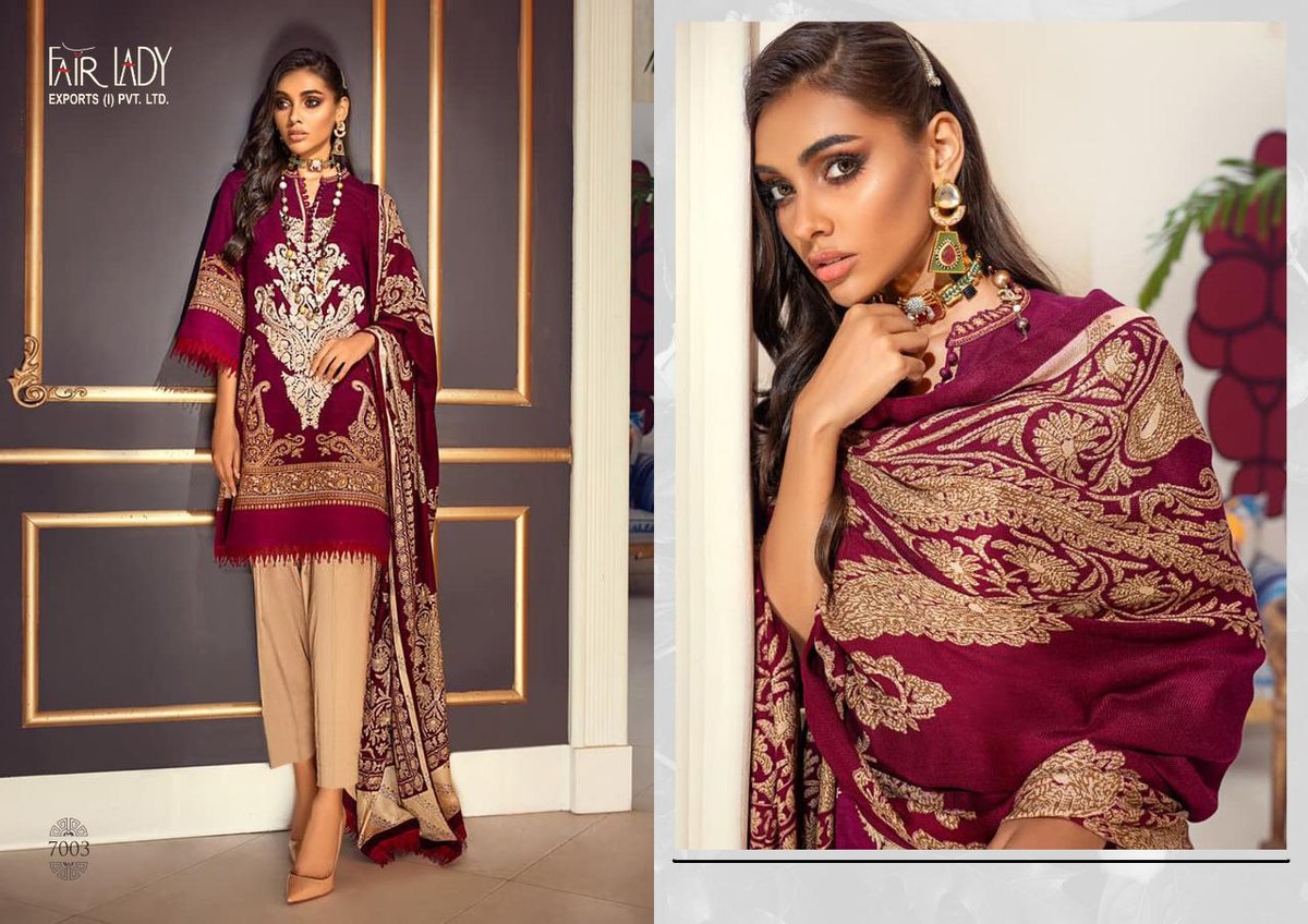 Fair Lady Exports Sana Safinaz Muzlin Jam Satin 7001-7004 Series 3