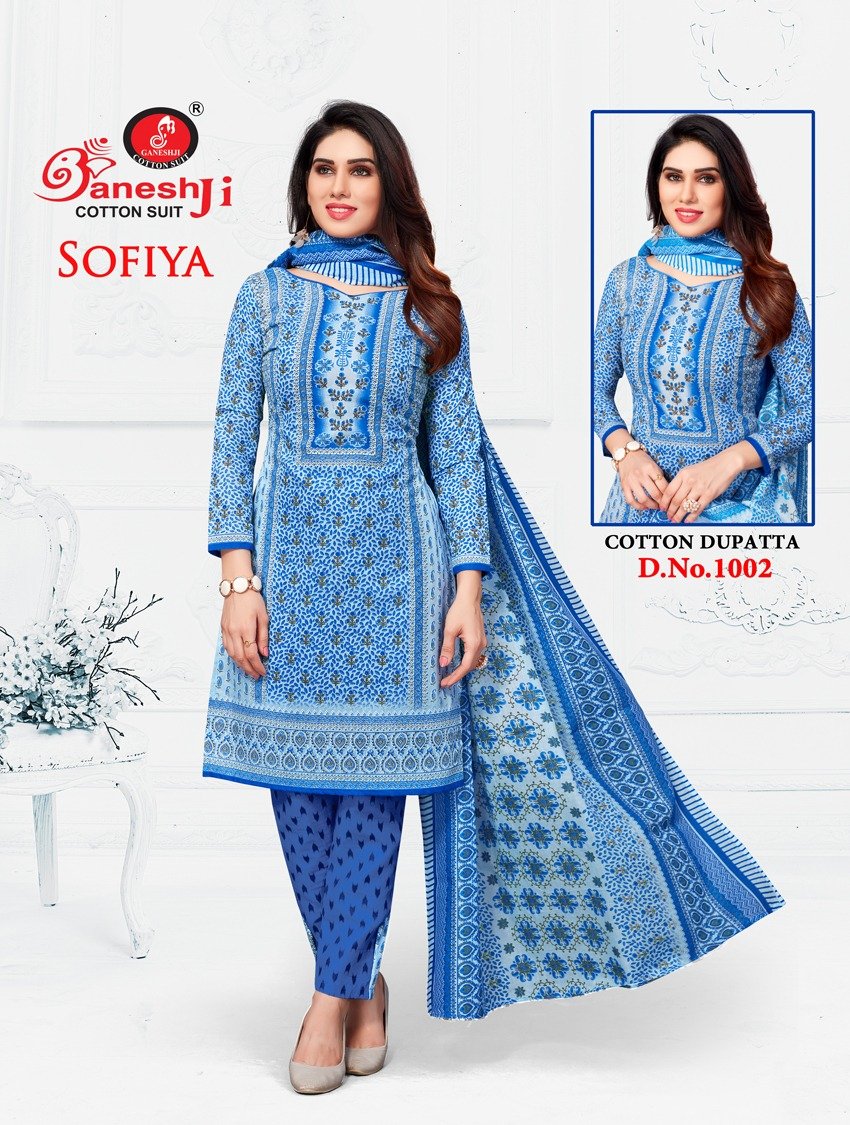 Ganeshji Cotton Suits Sofiya Vol-1 1001-1008 Series 2