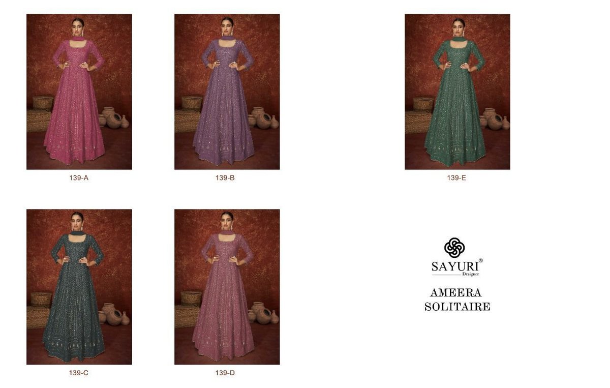 Sayuri Designer Ameera Solitaire 139 Colors 6