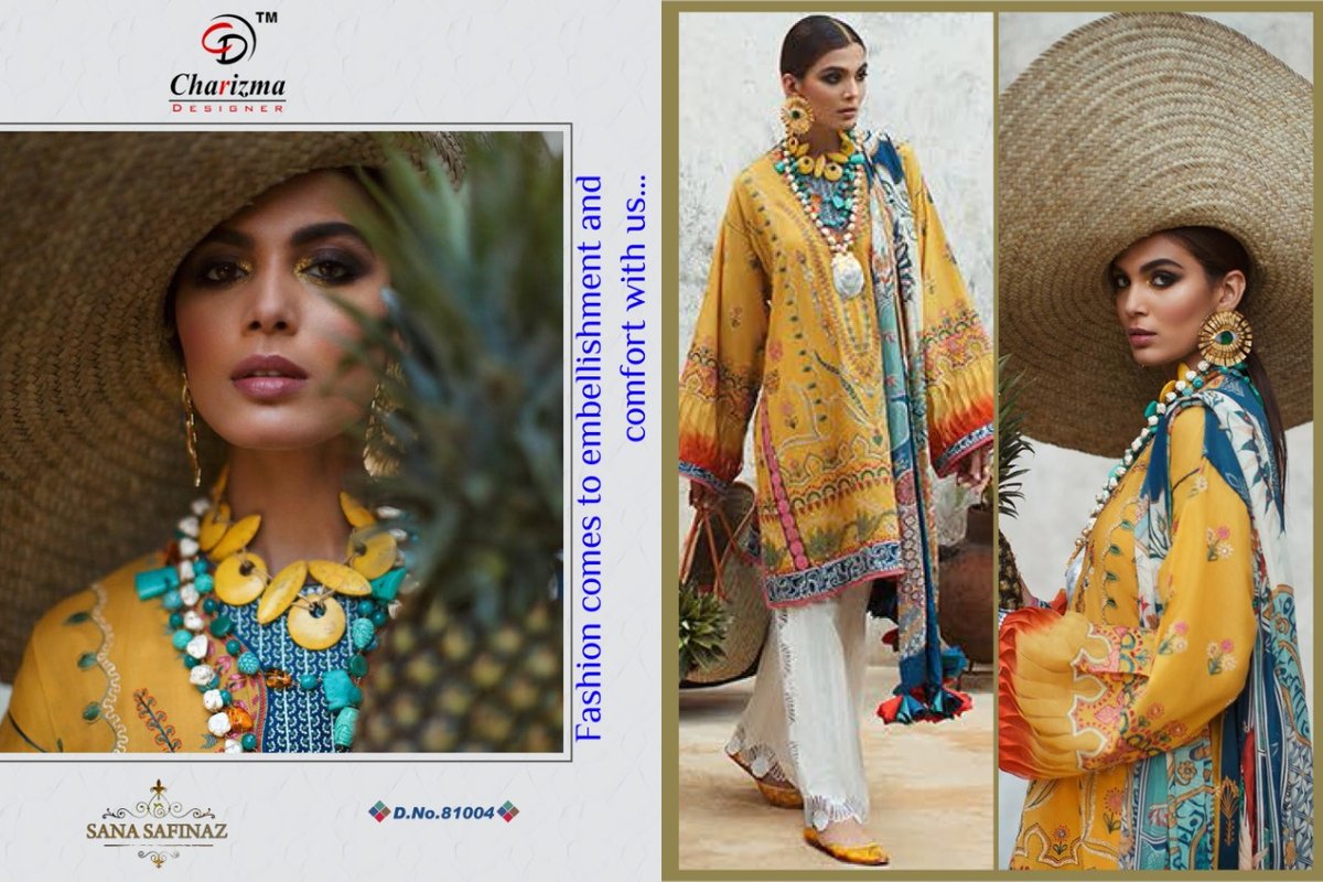 Charizma Designer Sana Safinaz 81001-81007 Series 4