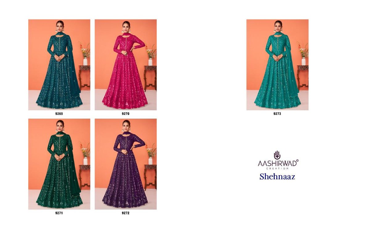 Aashirwad Creation Shehnaaz 9269-9273 Series 6