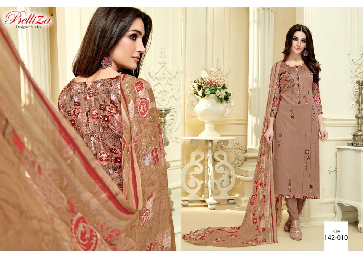 Belliza Designer Shabana 142-001 to 142-010 Series 10