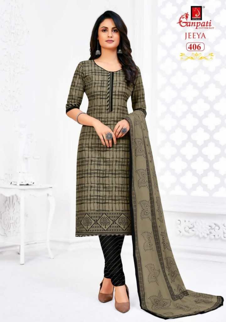 Ganpati Cotton Suits Jeeya Vol-4 401-418 Series 6