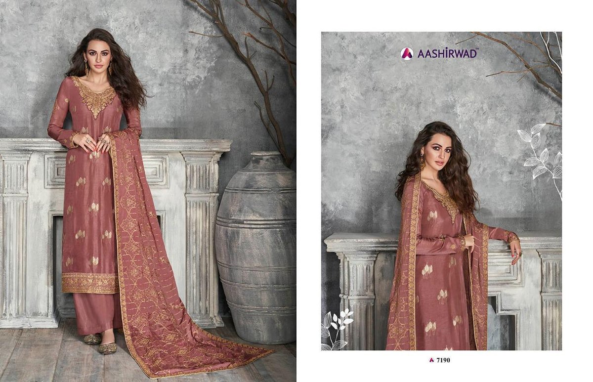 Aashirwad Creation Gulkand Ajrakh 7190-7196 Series 1