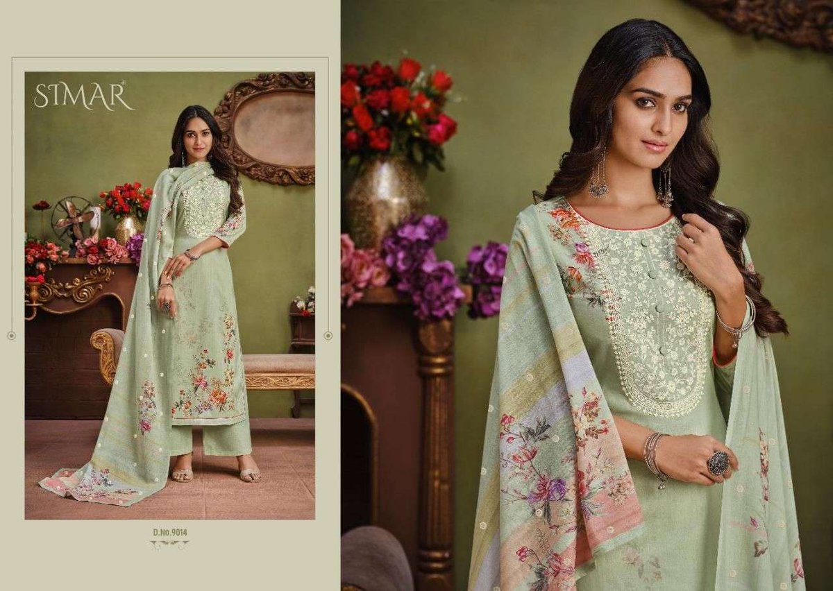 Glossy Simar Shiran 9009-9014 Series 6