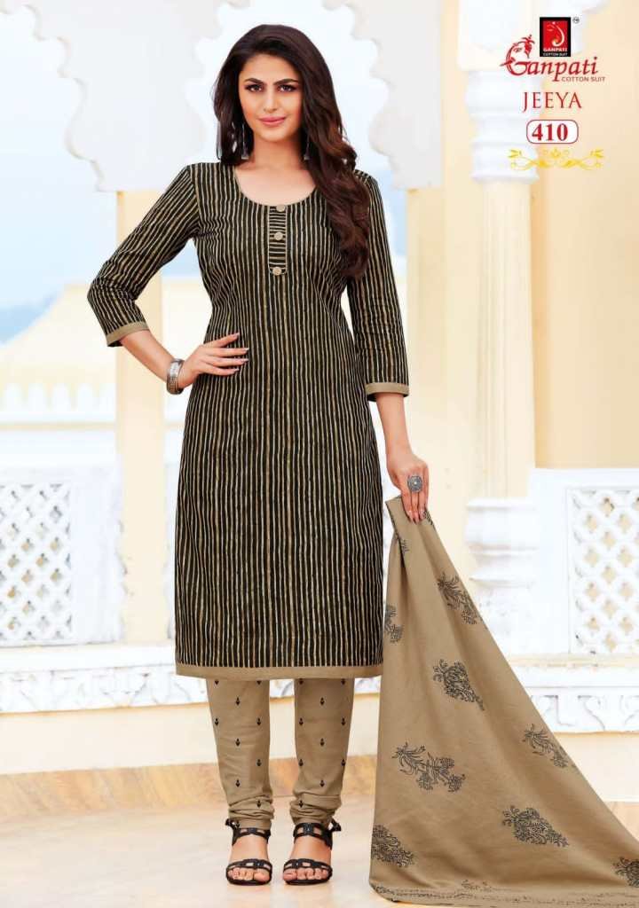 Ganpati Cotton Suits Jeeya Vol-4 401-418 Series 10
