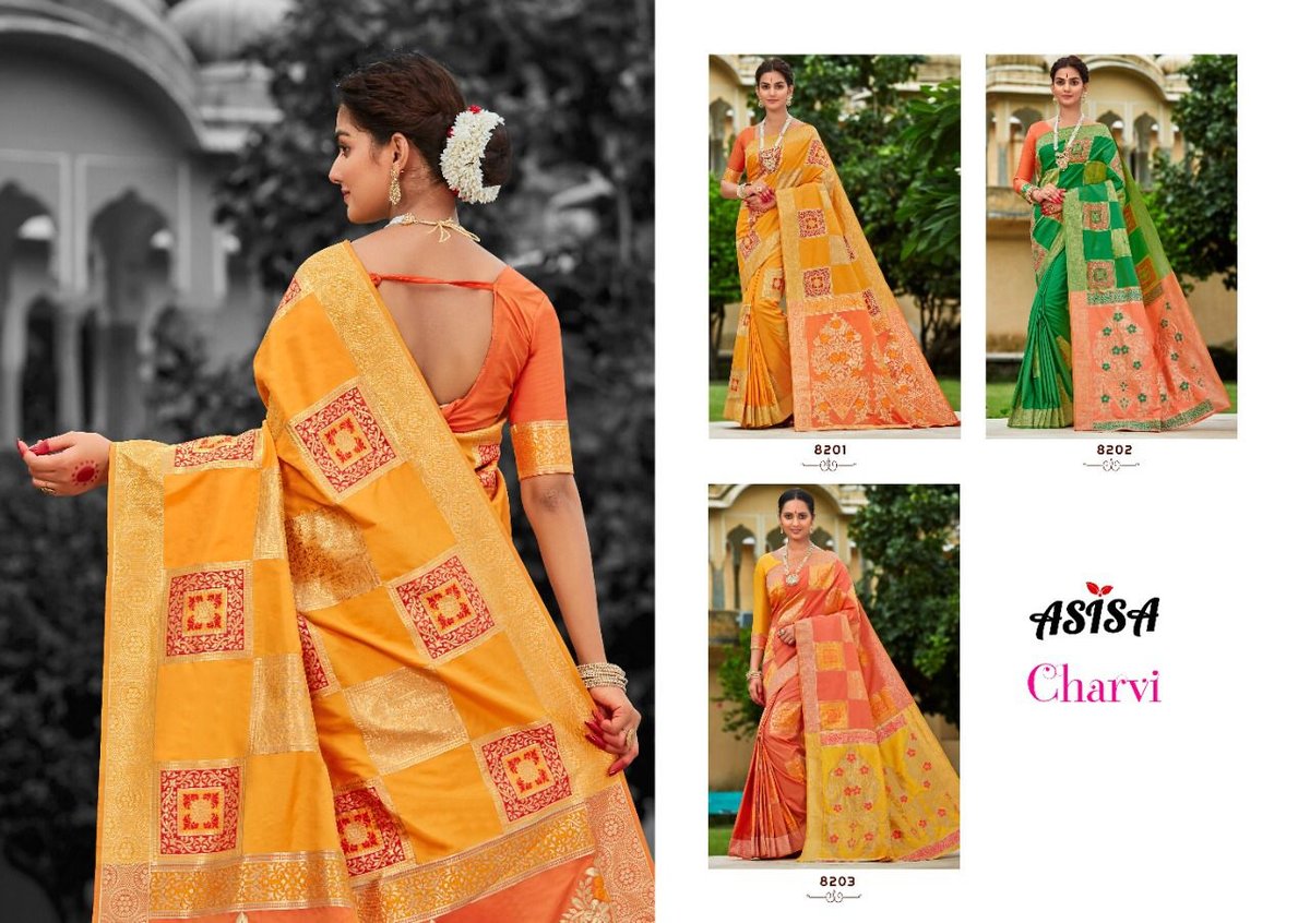 Asisa Saree Charvi 8201-8203 Series 4