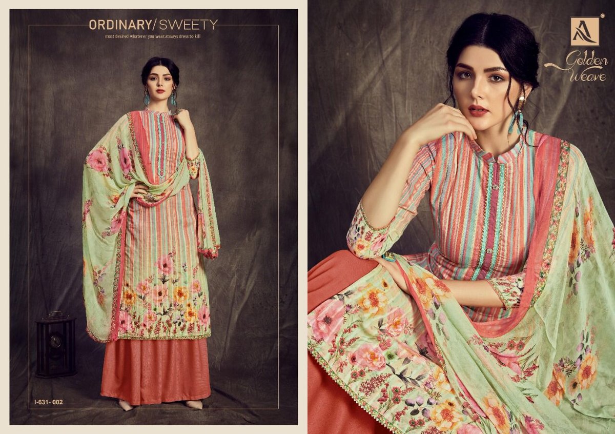 Alok Suits Golden Weave 1631-001 to 1631-008 Series 2