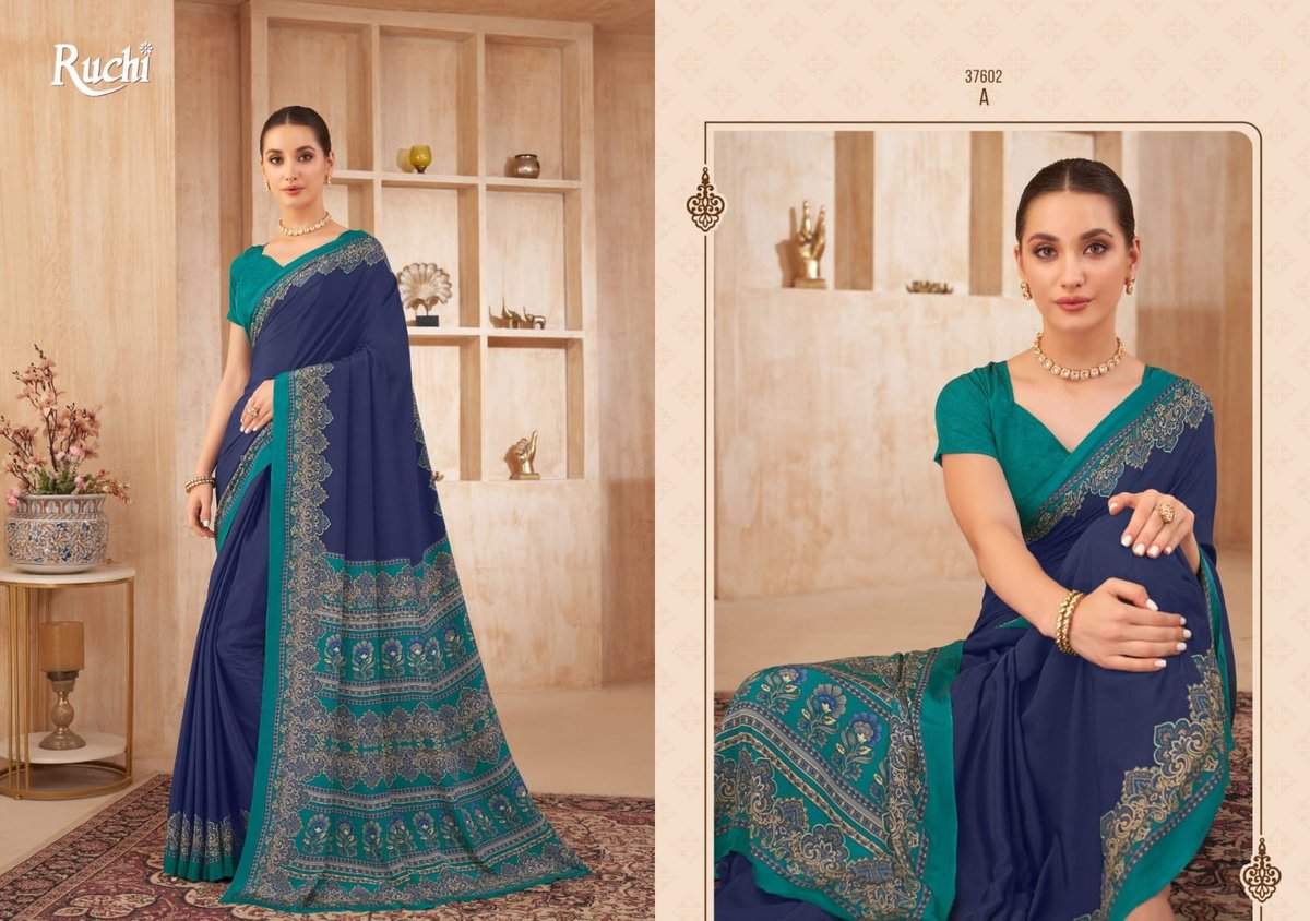 RUCHI SAREE VIVANTA SILK VOL-38 37601-A TO 37603-D 5