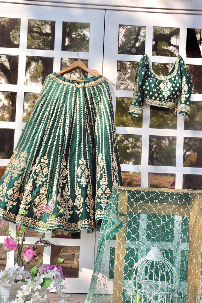 AF Peafowl Bridal Lehangas Choli Design-984 3