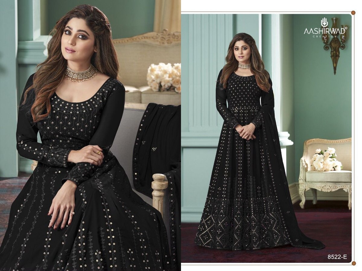 Aashirwad Creation Rose Premium 8522 Colors 9