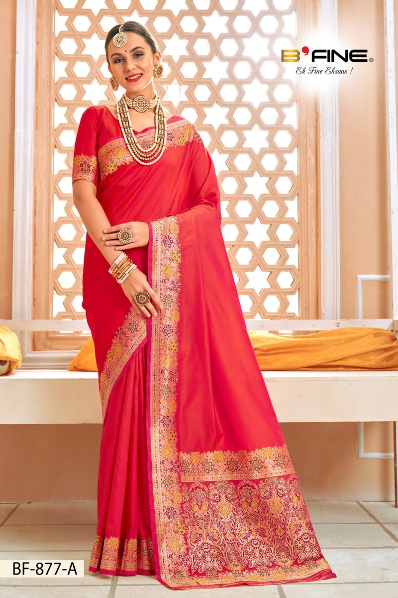 B Fine Saree Anarkali BF-877 Colors 1