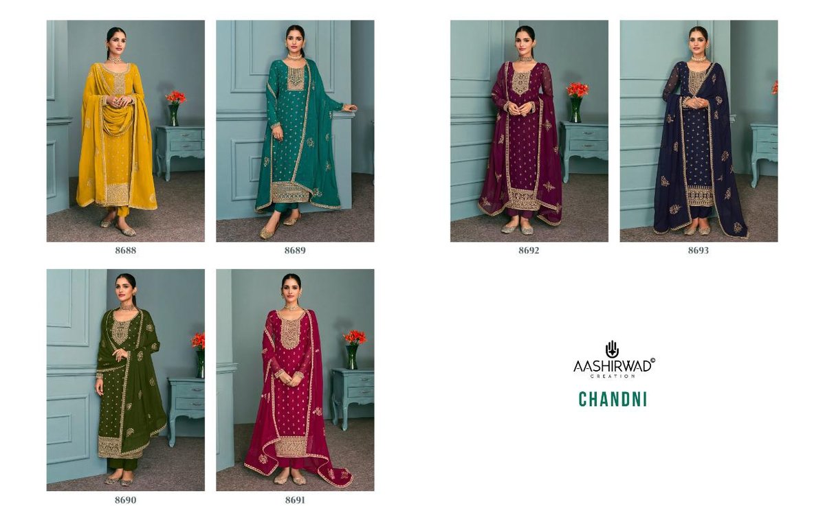 Aashirwad Creation Chandni 8688-8693 Series 7