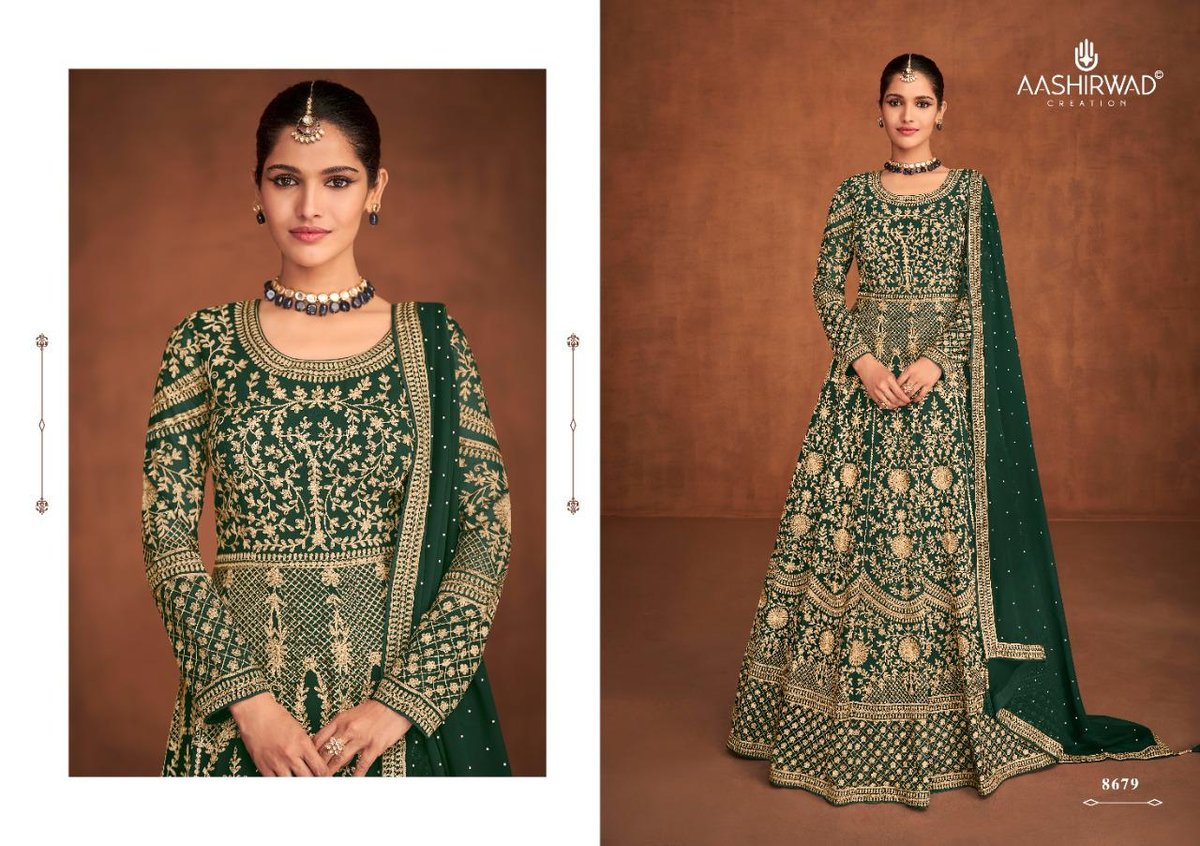 Aashirwad Creation Mirza 8678-8682 Series 2