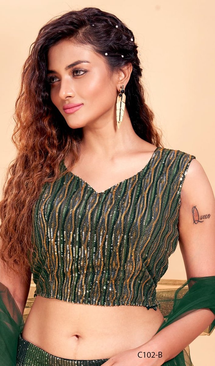 Aamoha Trendz Ready Made Designer Crop Top C-102 Colors 4