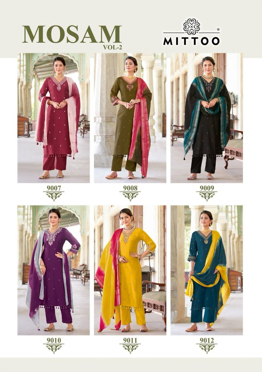MITTOO MOSAM VOL-2 9007 TO 9012 7