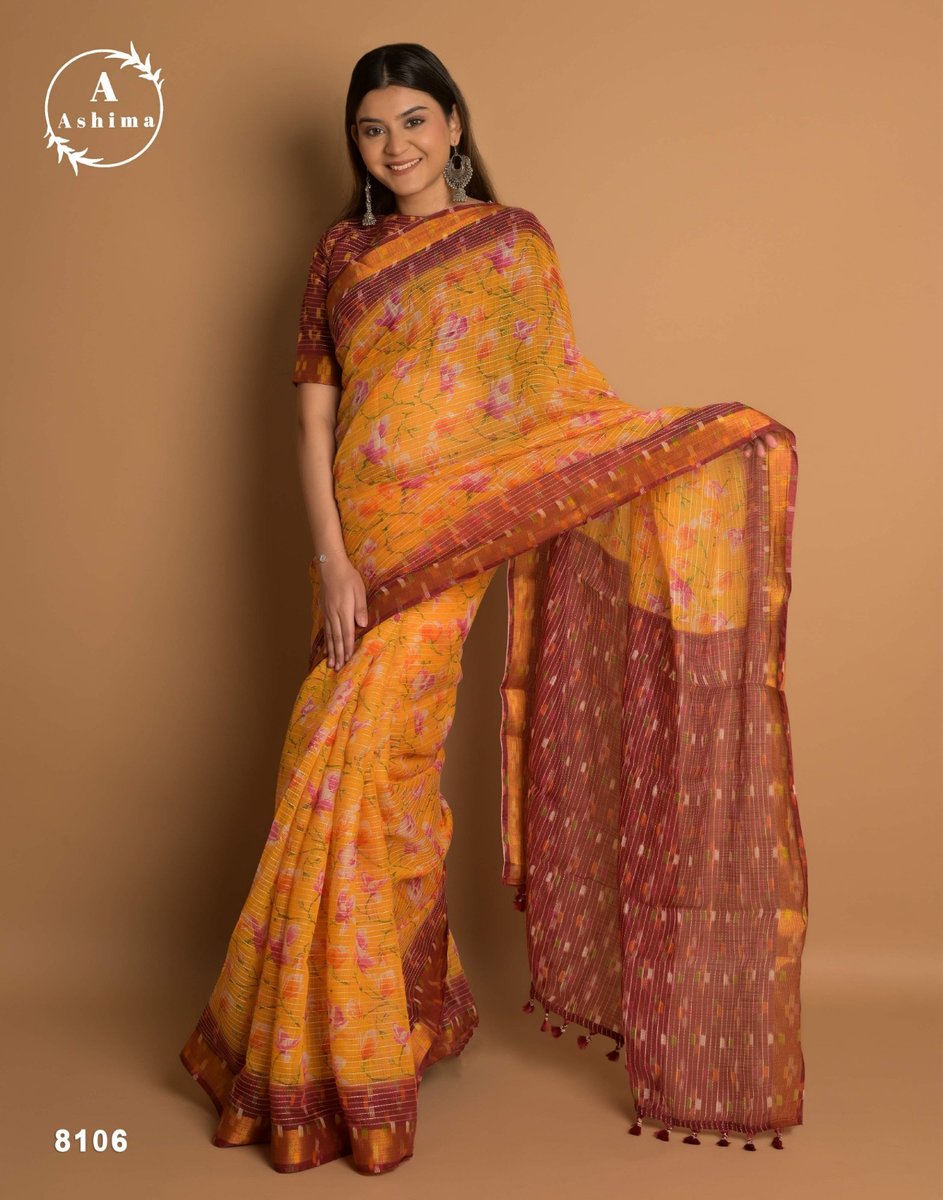 Ashima Saree Kaatha Cotton 8101-8108 Series 6